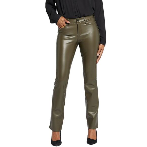 Nydj Womens  Marilyn Ripe Olive Straight Leg Jean - Picture 1 of 4
